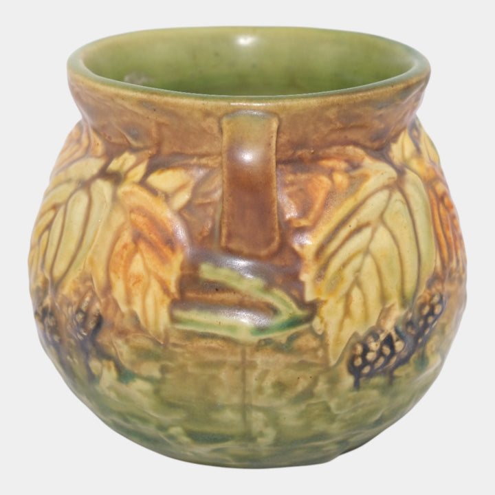 Roseville Blackberry 1932 Vintage Art Pottery Ceramic Bulbous Vase 567-4