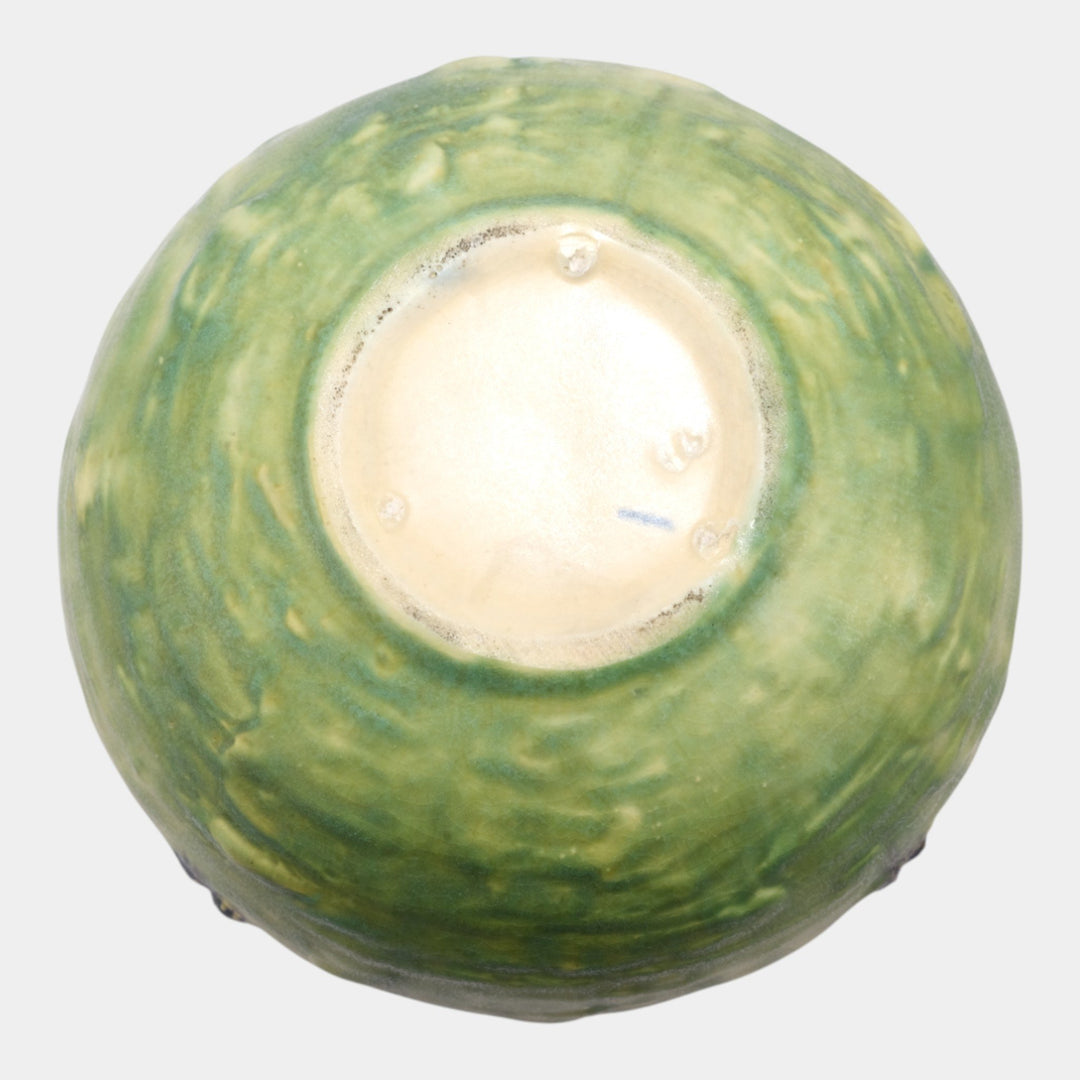 Roseville Blackberry 1932 Vintage Art Pottery Bulbous Ceramic Vase 574-6