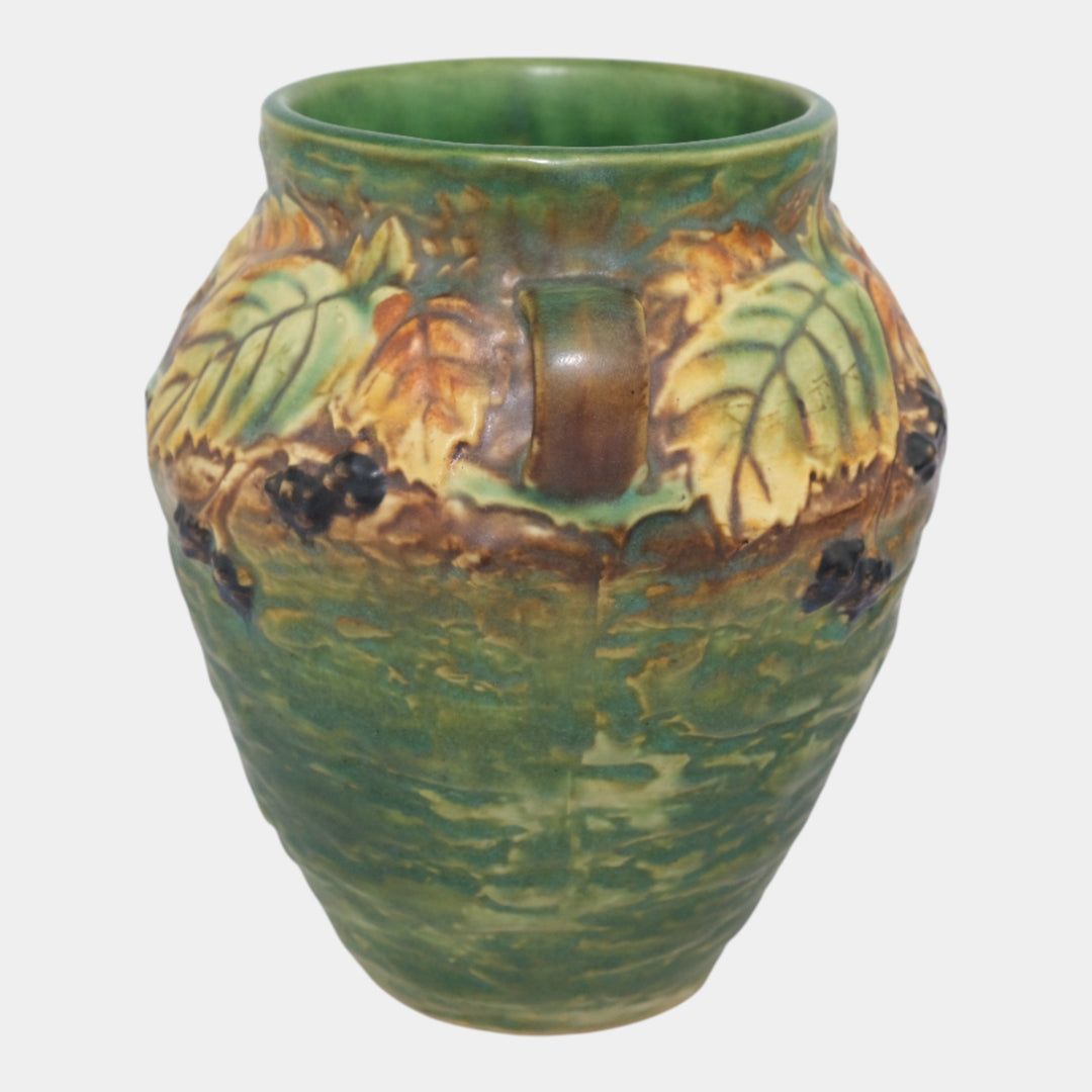 Roseville Blackberry Green 1932 Vintage Art Pottery Ceramic Flower Vase 571-6