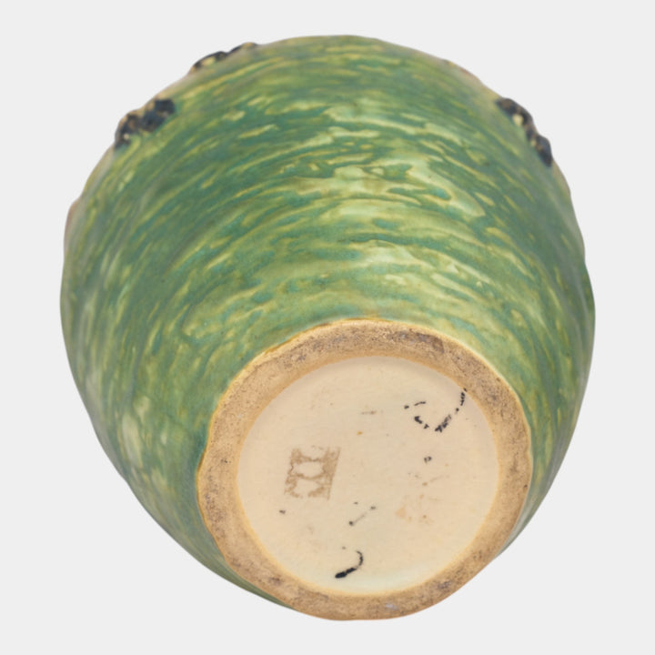 Roseville Blackberry Green 1932 Vintage Art Pottery Ceramic Flower Vase 571-6