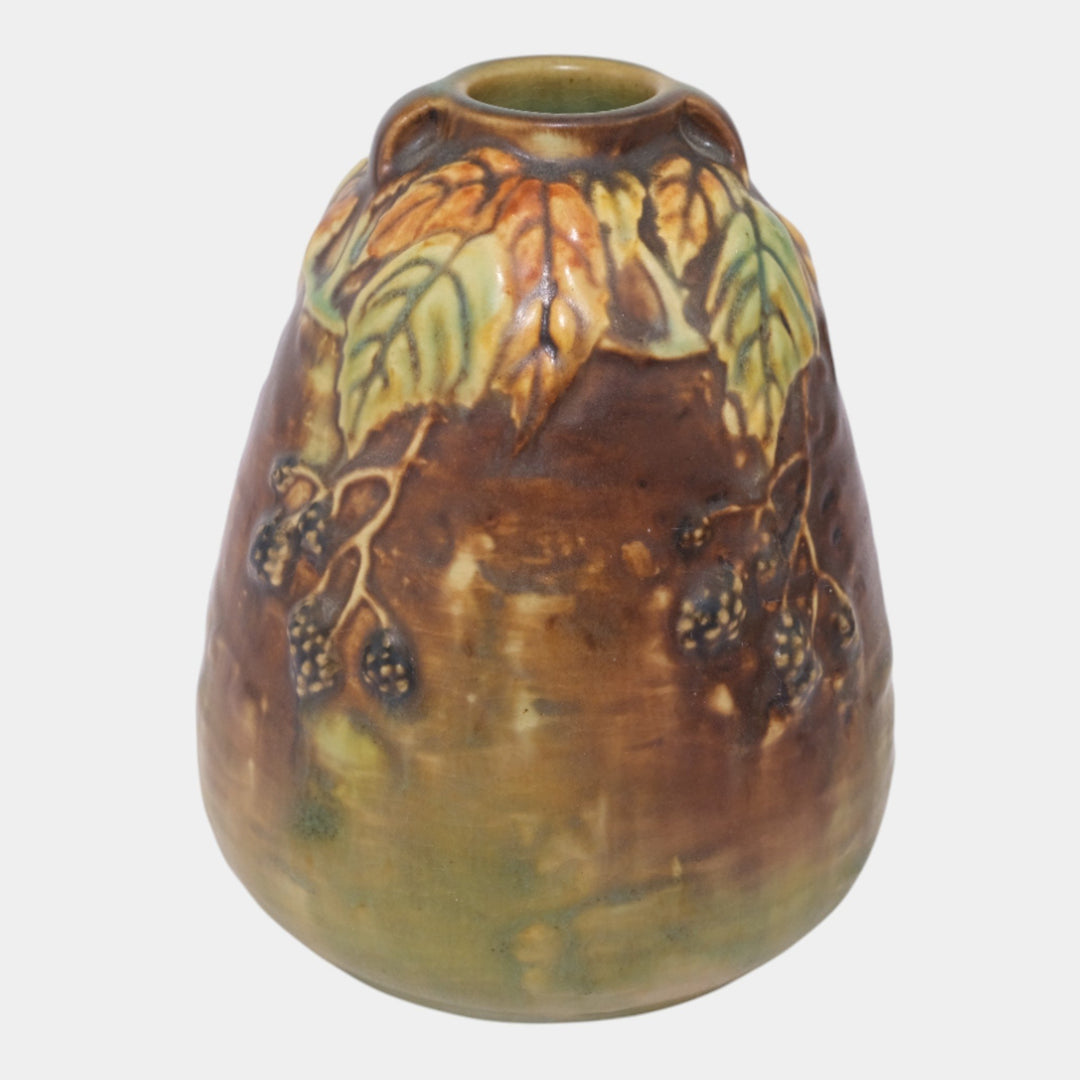 Roseville Blackberry 1932 Vintage Art Pottery Bee Hive Ceramic Vase 569-5