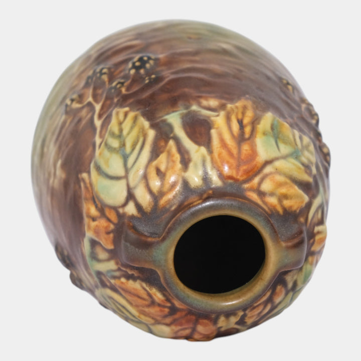Roseville Blackberry 1932 Vintage Art Pottery Bee Hive Ceramic Vase 569-5