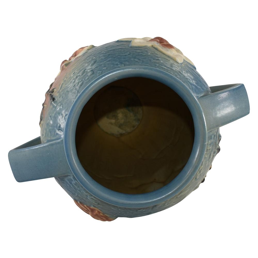 Roseville Magnolia Blue 1943 Vintage Art Pottery Floor Vase 100-18