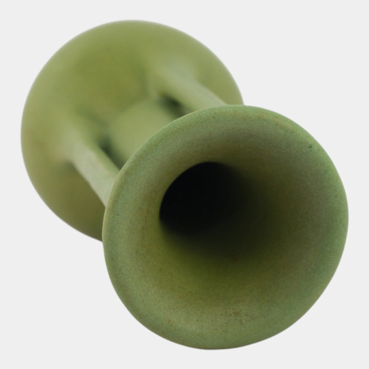 Teco Matte Green Vintage Arts And Crafts Pottery Four Handled Ceramic Vase 405