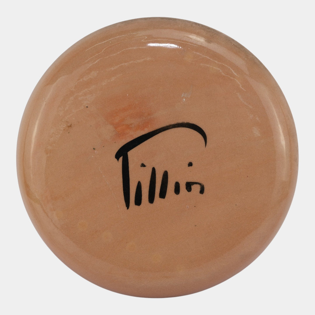 Pillin Studio Mid Century Modern Art Pottery Large Modernist Figural Plate