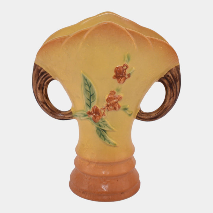 Roseville Bittersweet Yellow 1951 Vintage Art Pottery Ceramic Vase 884-8