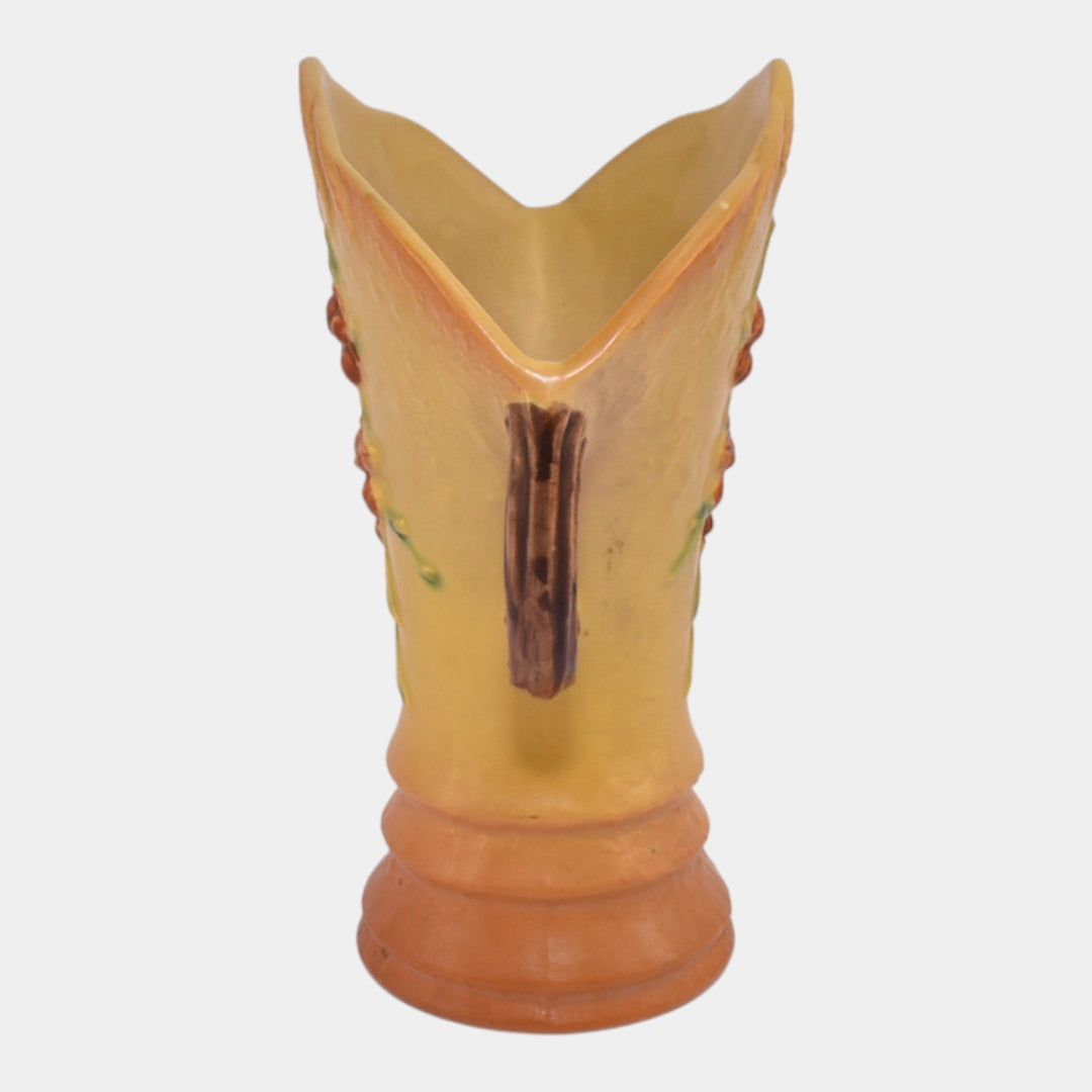Roseville Bittersweet Yellow 1951 Vintage Art Pottery Ceramic Vase 884-8