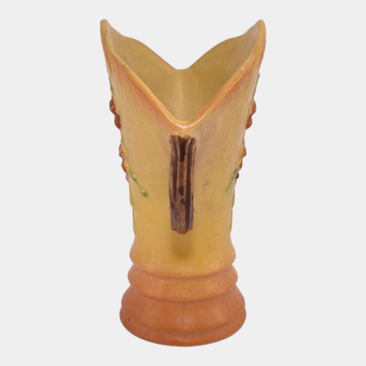 Roseville Bittersweet Yellow 1951 Vintage Art Pottery Ceramic Vase 884-8