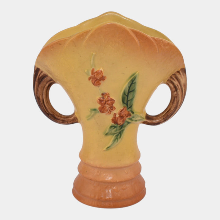 Roseville Bittersweet Yellow 1951 Vintage Art Pottery Ceramic Vase 884-8