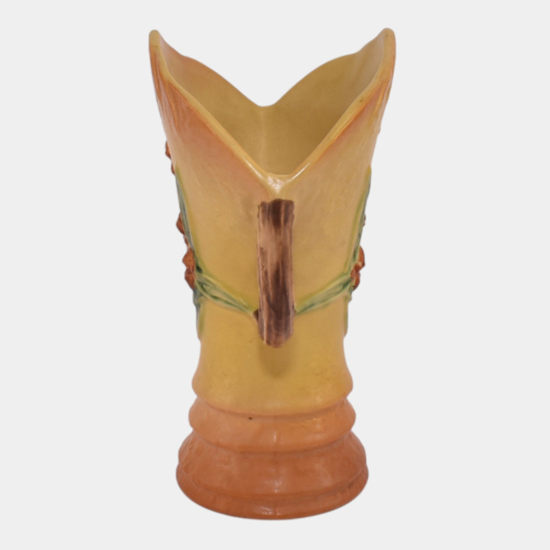 Roseville Bittersweet Yellow 1951 Vintage Art Pottery Ceramic Vase 884-8