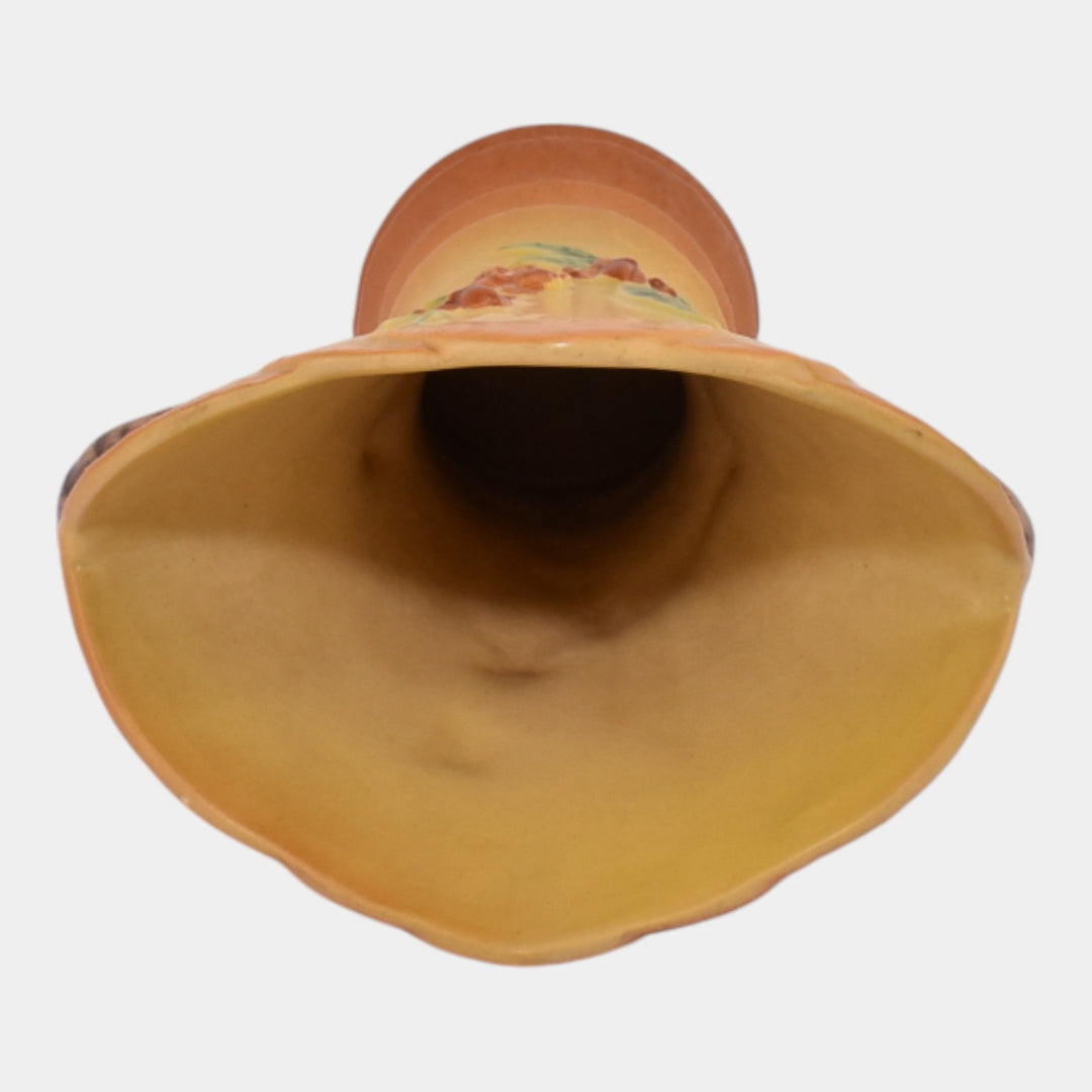 Roseville Bittersweet Yellow 1951 Vintage Art Pottery Ceramic Vase 884-8