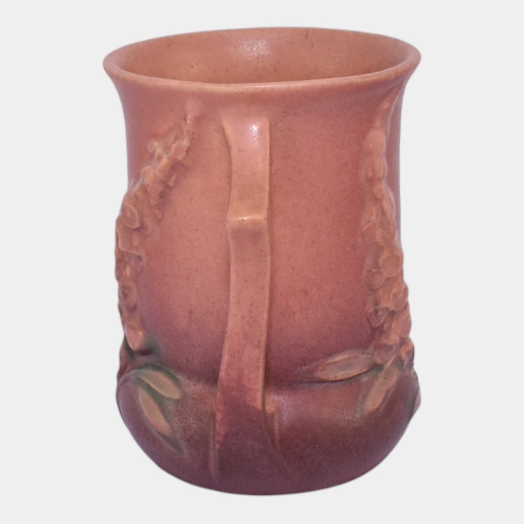 Roseville Foxglove Pink 1942 Mid Century Modern Pottery Vase 42-4