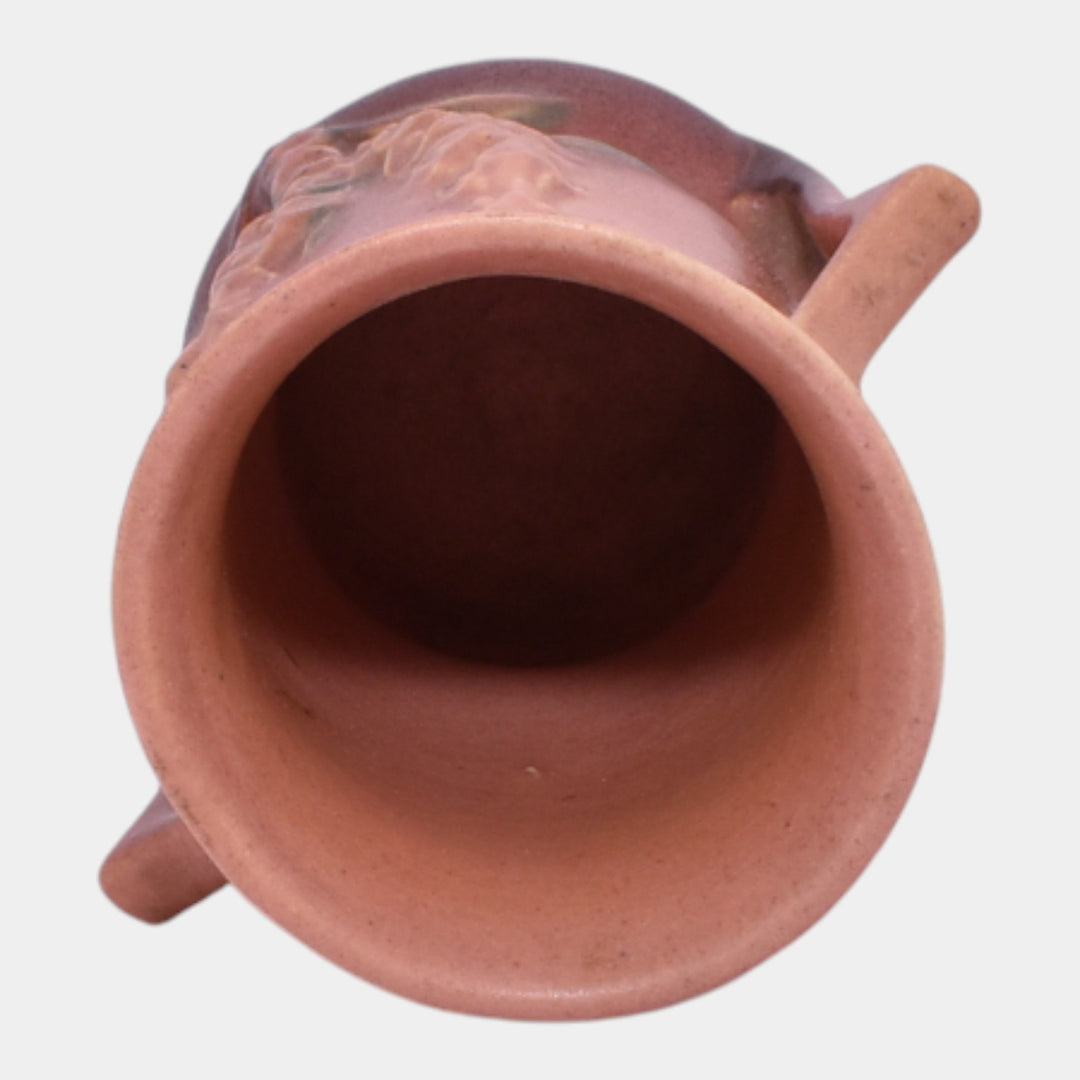 Roseville Foxglove Pink 1942 Mid Century Modern Pottery Vase 42-4