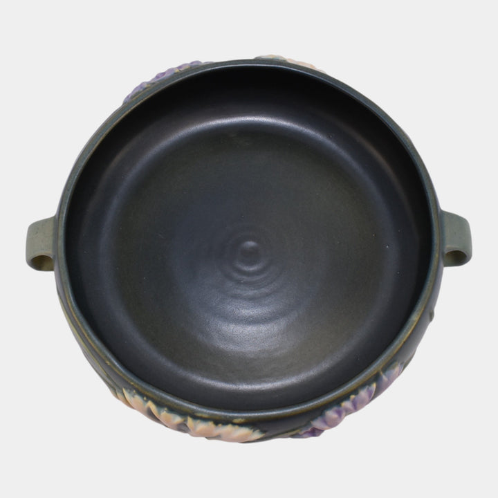 Roseville Freesia Green 1945 Mid Century Modern Art Pottery Ceramic Bowl 465-8