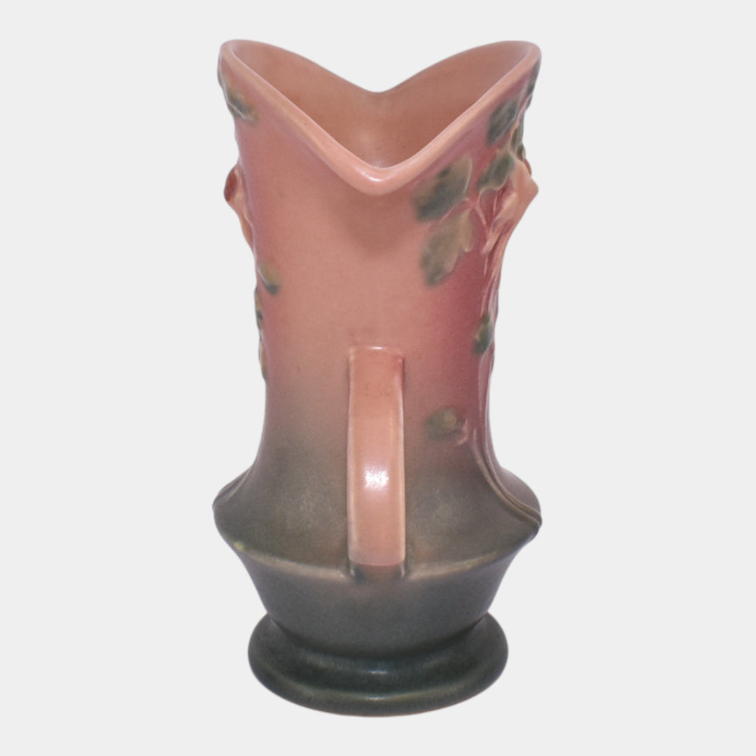 Roseville Columbine Pink 1941 Mid Century Modern Pottery Flower Vase 16-7