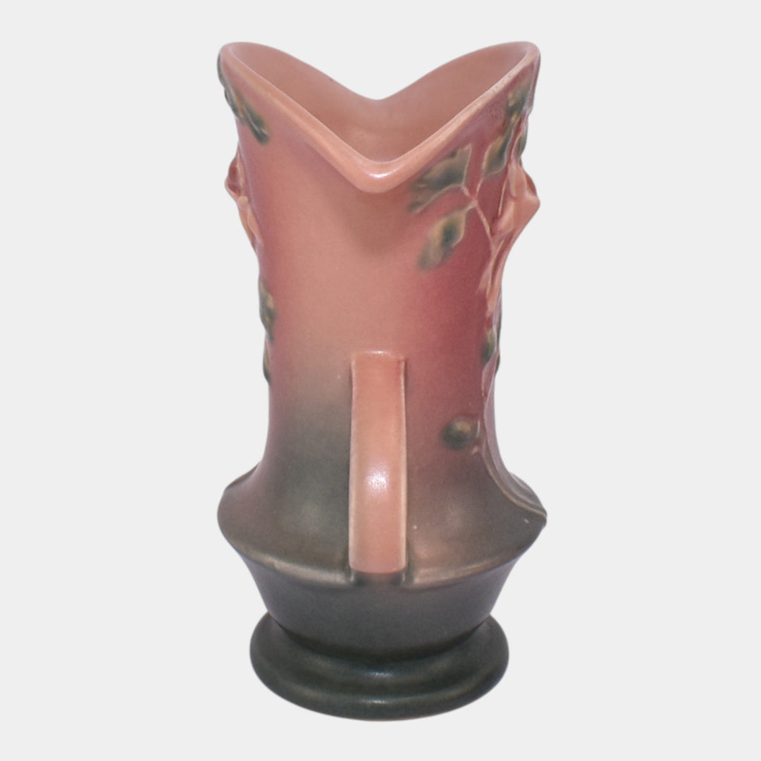 Roseville Columbine Pink 1941 Mid Century Modern Pottery Flower Vase 16-7