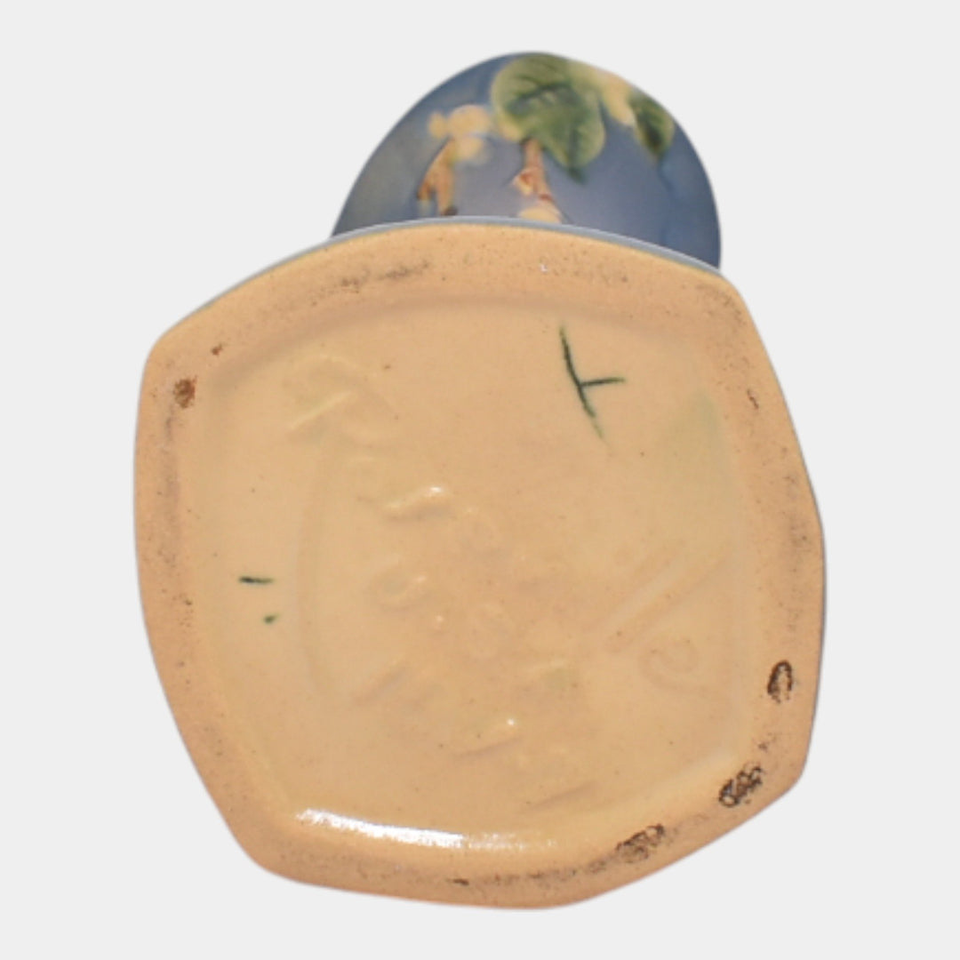 Roseville Snowberry Blue 1947 Mid Century Modern Art Pottery Bud Vase 1BV-7