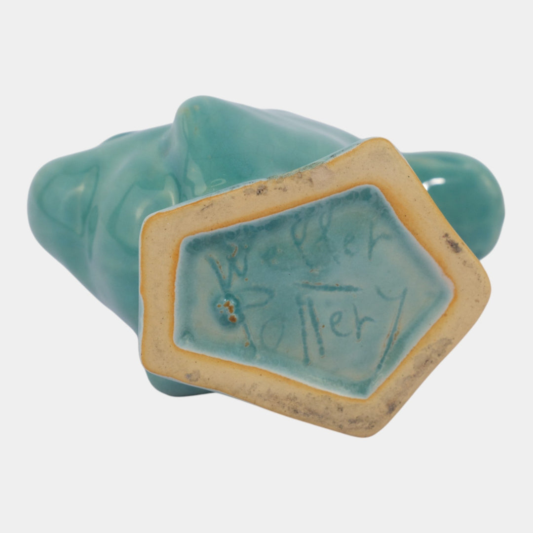 Weller Cactus Line 1930s Vintage Pottery Novelty Ceramic Duck Figural Planter - Just Art Pottery