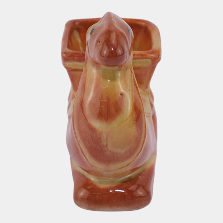 Weller Cactus Line 1930s Vintage Pottery Brown Novelty Camel Figural Planter