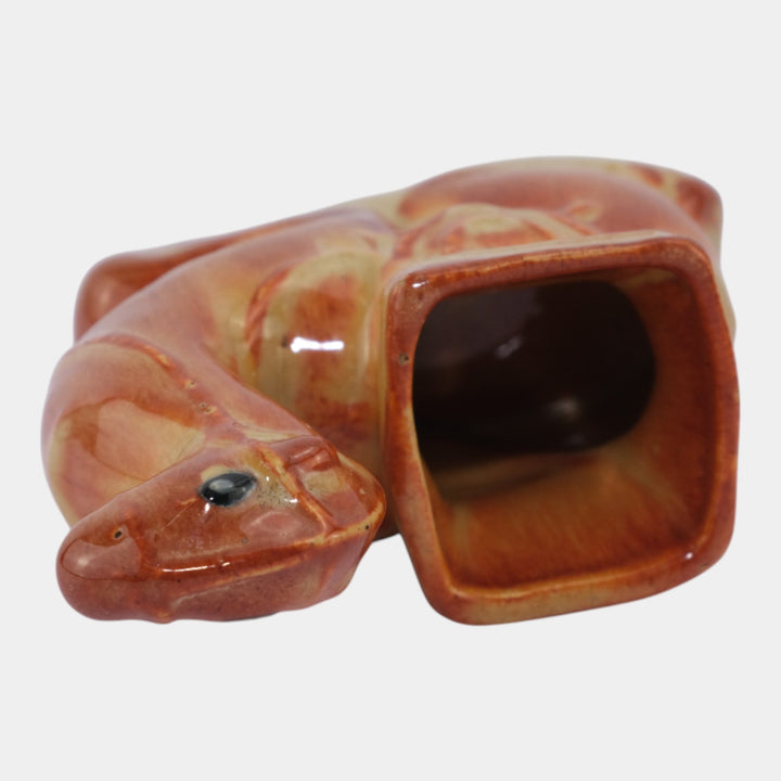 Weller Cactus Line 1930s Vintage Pottery Brown Novelty Camel Figural Planter