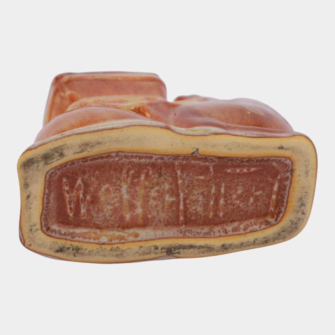 Weller Cactus Line 1930s Vintage Pottery Brown Novelty Camel Figural Planter