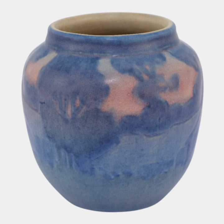 Newcomb College 1926 Art Pottery Twilight Scenic Landscape House Vase Irvine