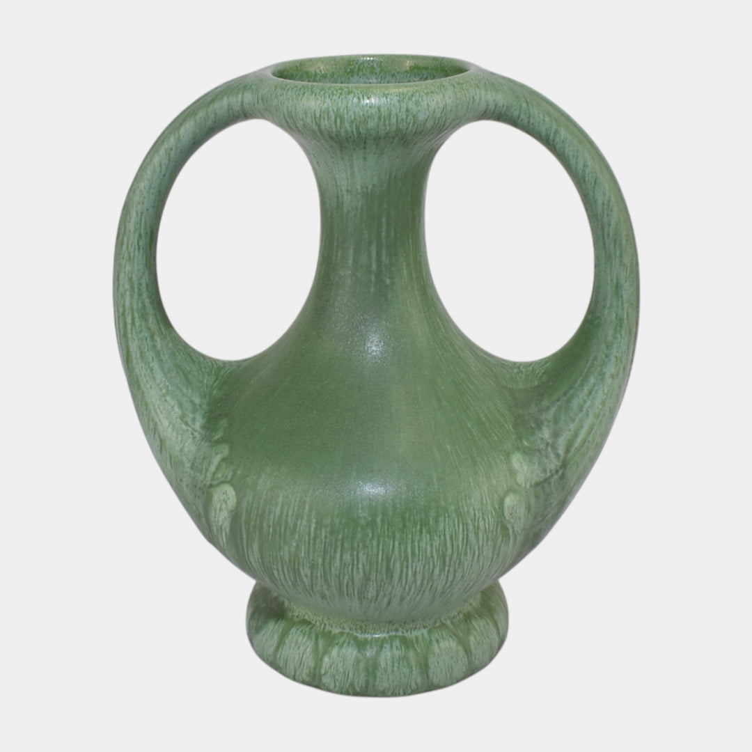Amaco American Art Clay 1930-40s Art Deco Pottery Green Ceramic Vase