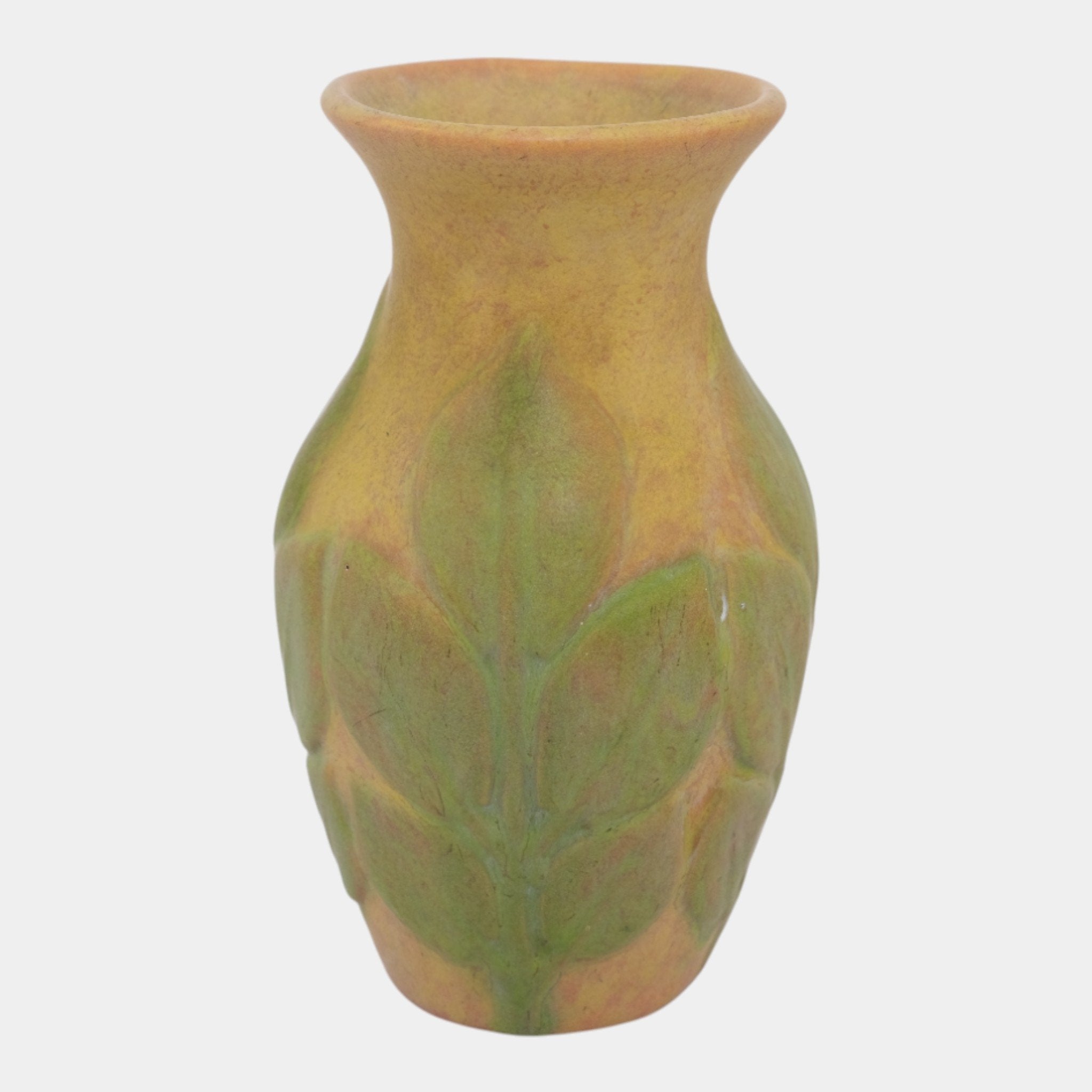 Roseville Early Velmoss 1916 Vintage Arts And Crafts Yellow Green