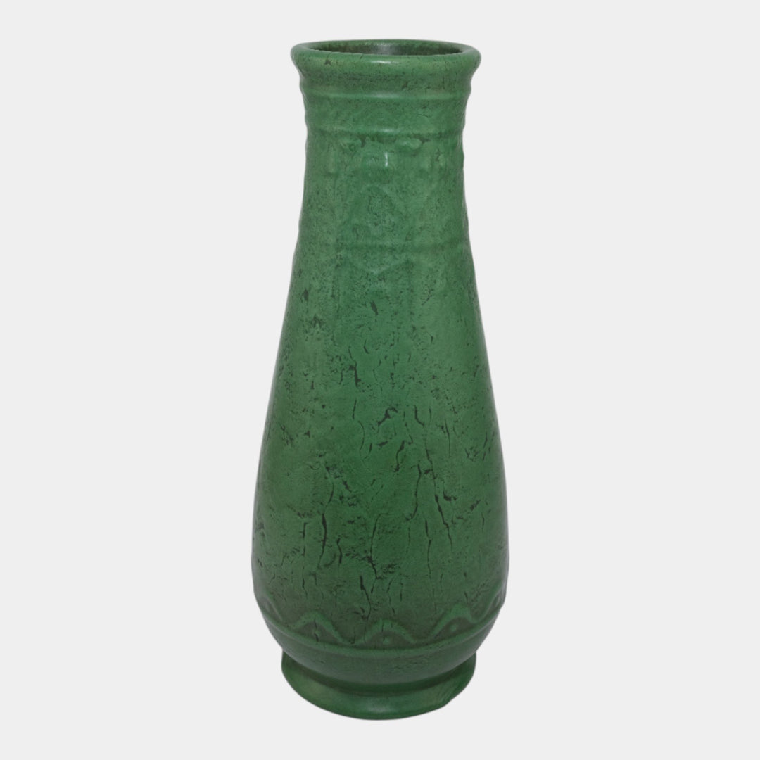 Roseville Egypto 1905 Arts and Crafts Pottery Matte Green Ceramic Vase E47-12