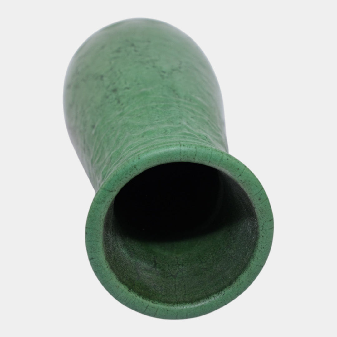 Roseville Egypto 1905 Arts and Crafts Pottery Matte Green Ceramic Vase E47-12