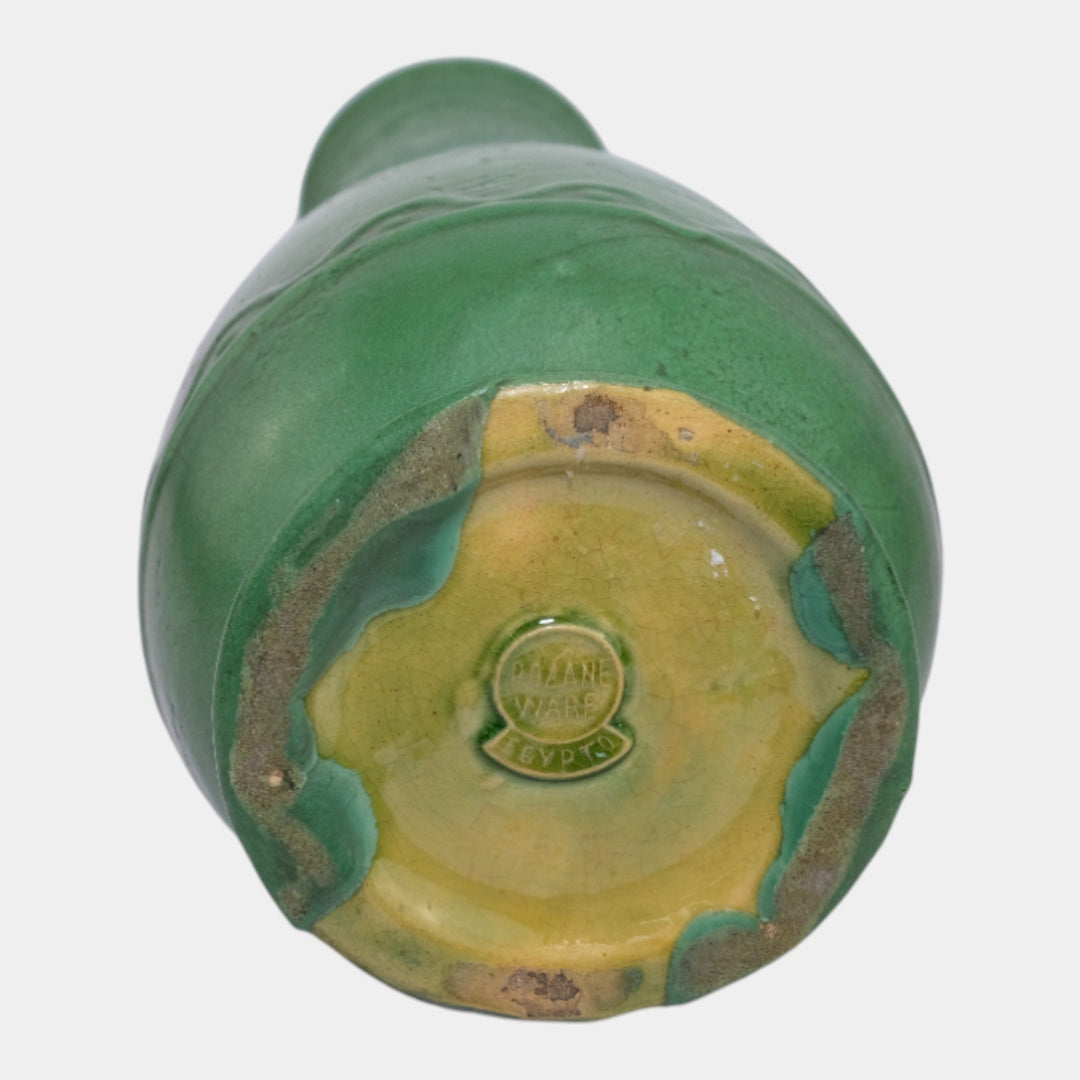 Roseville Egypto 1905 Arts and Crafts Pottery Matte Green Ceramic Vase E47-12