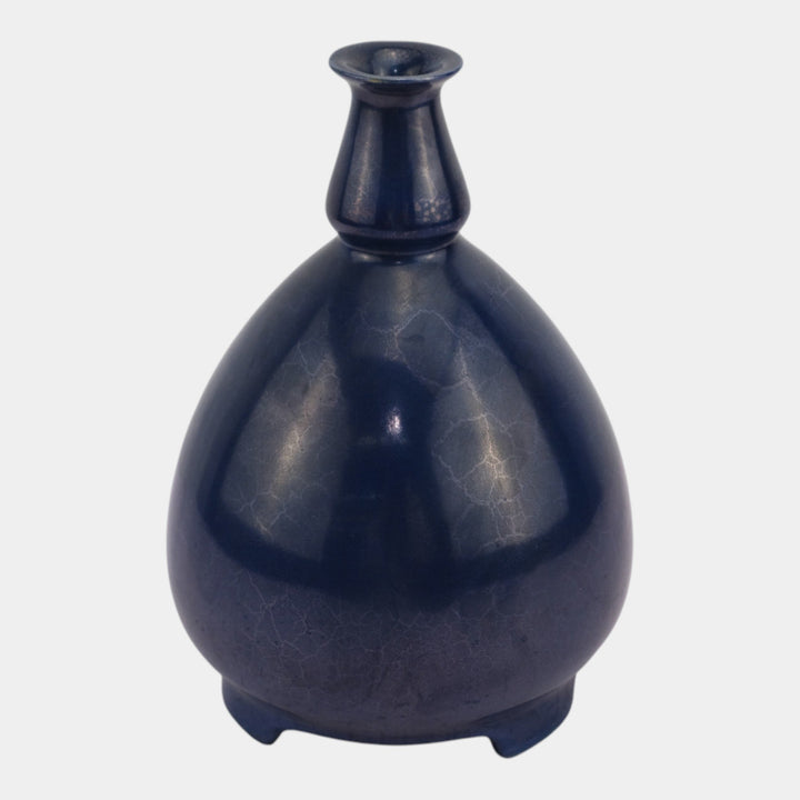 Roseville Pottery Pauleo 1914 Vintage Art Pottery Blue Luster Vase 43