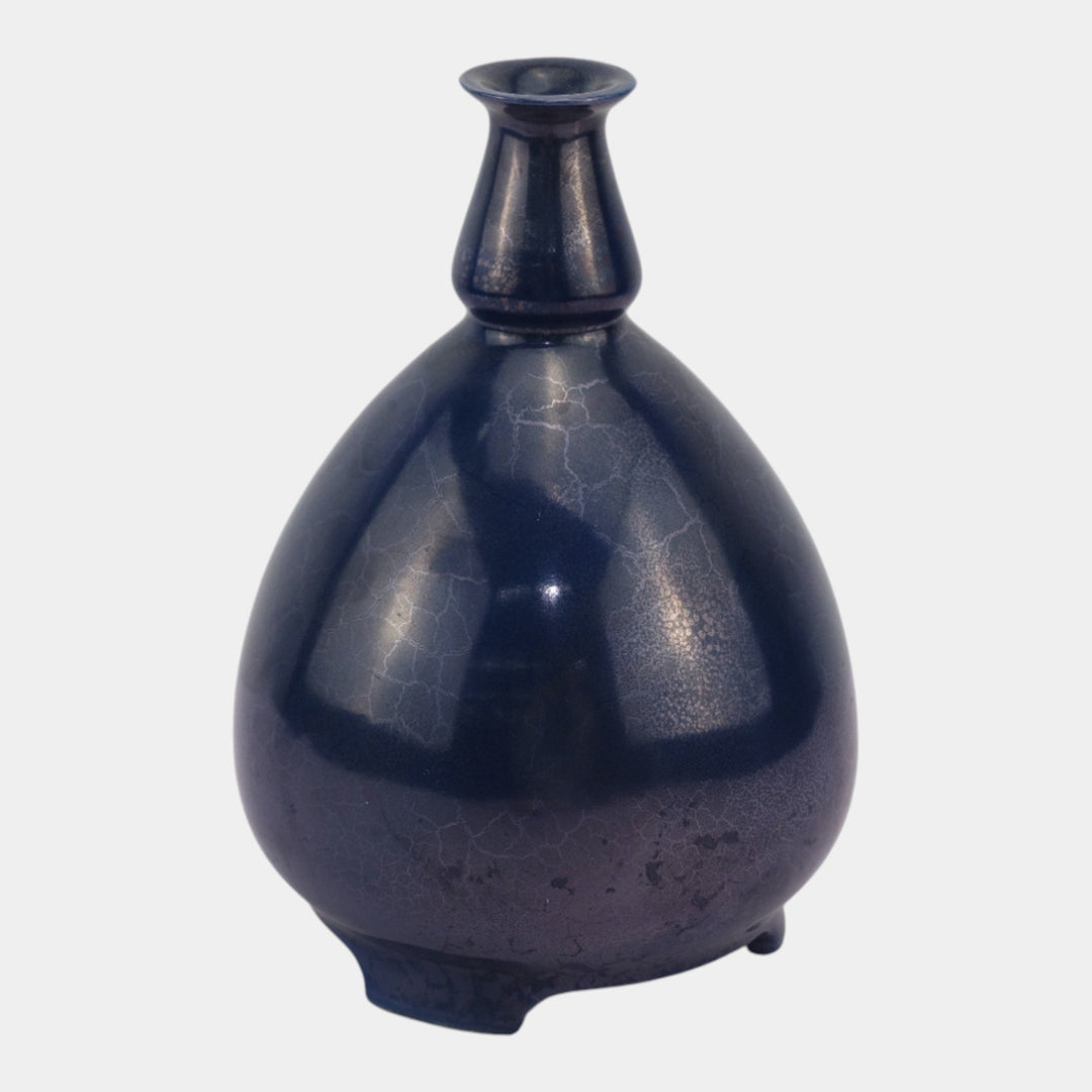 Roseville Pottery Pauleo 1914 Vintage Art Pottery Blue Luster Vase 43