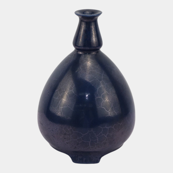 Roseville Pottery Pauleo 1914 Vintage Art Pottery Blue Luster Vase 43