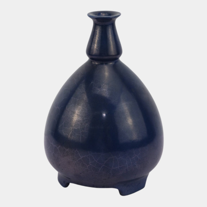 Roseville Pottery Pauleo 1914 Vintage Art Pottery Blue Luster Vase 43