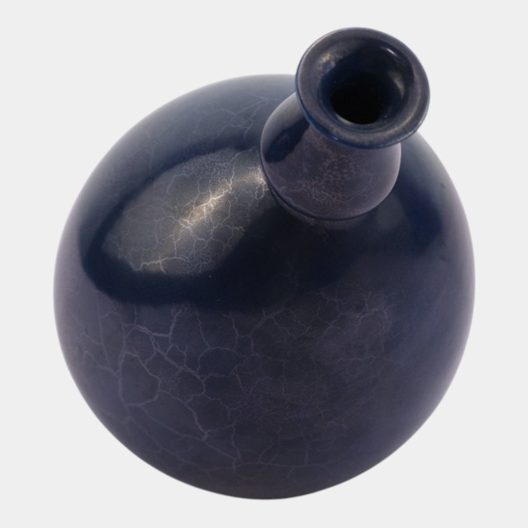 Roseville Pottery Pauleo 1914 Vintage Art Pottery Blue Luster Vase 43