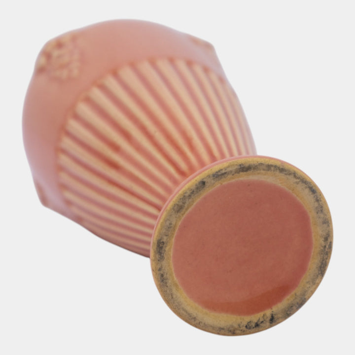 Roseville Savona Pink 1928 Vintage Art Deco Pottery Ceramic Flower Vase 207-6 - Just Art Pottery