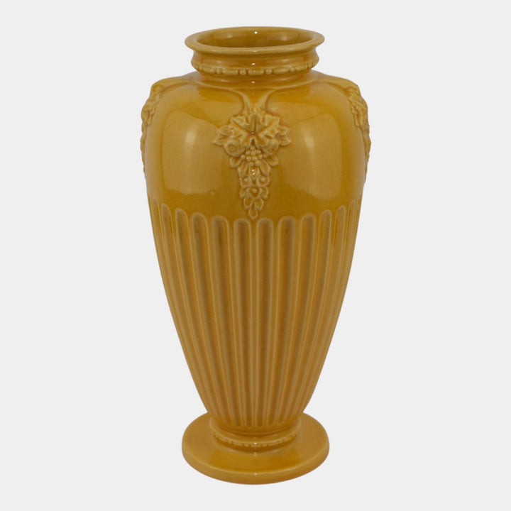 Roseville Savona Yellow 1928 Vintage Art Deco Pottery Ceramic Vase 222-12