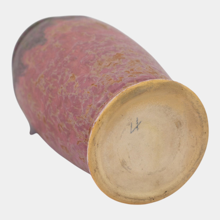 Roseville Carnelian II Red Green Drip 1926 Vintage Pottery Ceramic Vase 315-10 - Just Art Pottery