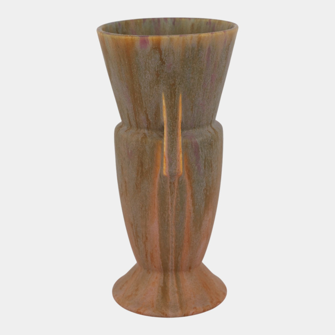 Roseville Carnelian II Red 1926 Art And Crafts Pottery Futura Vase 439-9