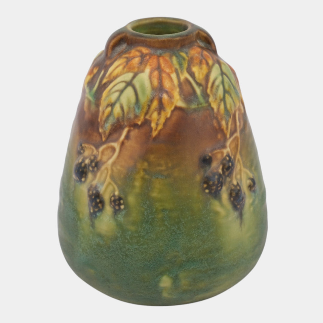 Roseville Blackberry 1932 Vintage Art Pottery Ceramic Bee Hive Vase 569-5 - Just Art Pottery