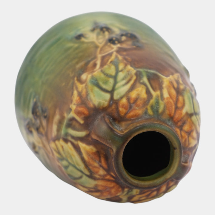 Roseville Blackberry 1932 Vintage Art Pottery Ceramic Bee Hive Vase 569-5 - Just Art Pottery