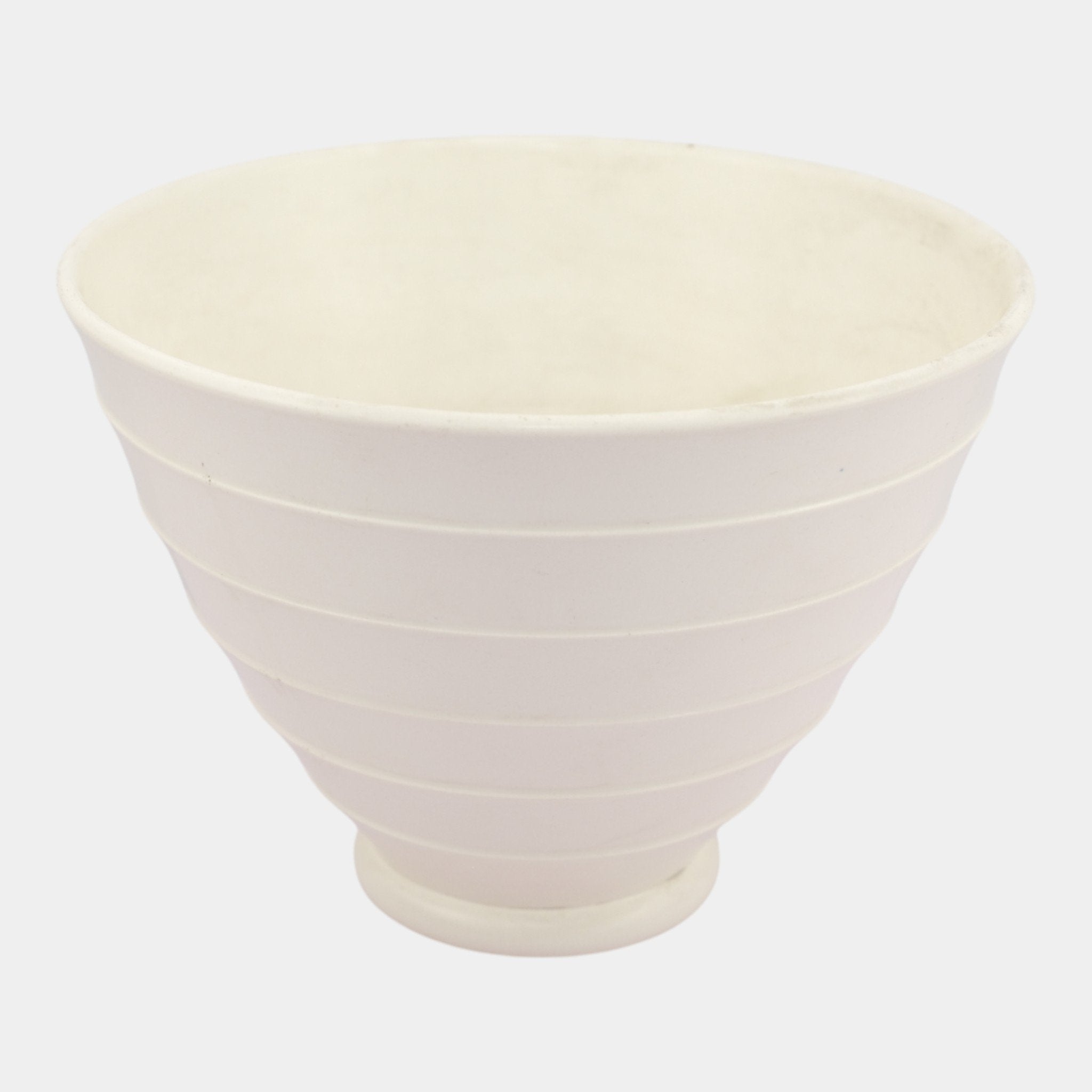 Keith Murray for Wedgwood Art Deco Ribbed Bowl Vase - Thumbnail 4