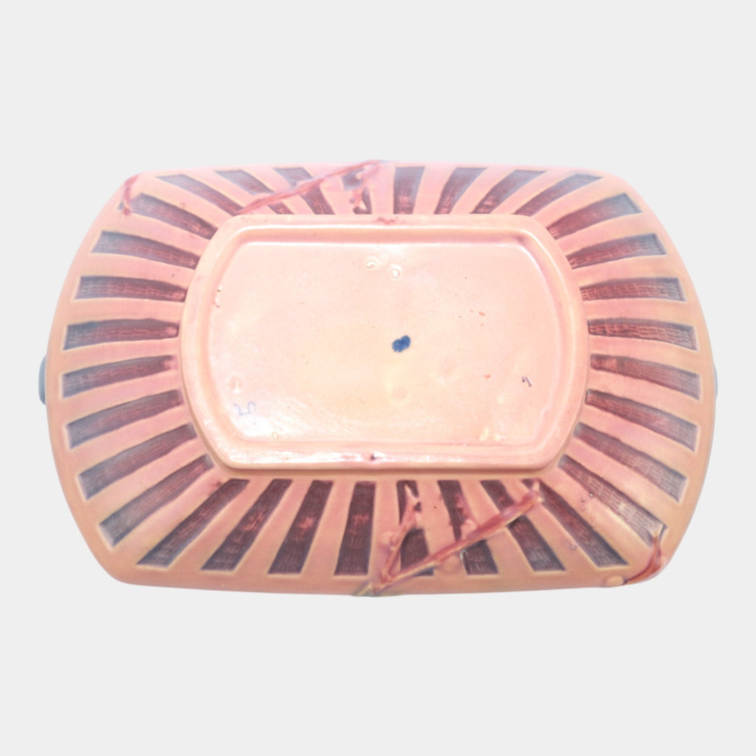 Roseville Cherry Blossom Pink 1933 Vintage Art Pottery Ceramic Bowl 240-8