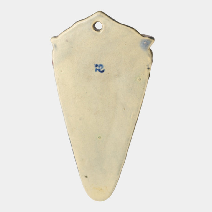 Roseville Dogwood Textured Green 1926 Vintage Pottery Ceramic Wall Pocket 1245-9