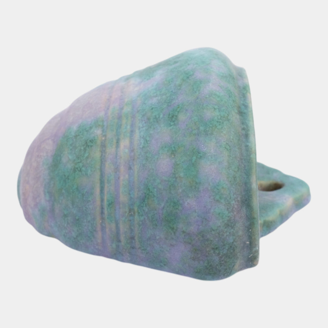 Roseville Imperial II Purple Green 1930 Vintage Pottery Ceramic Wall Pocket 1263