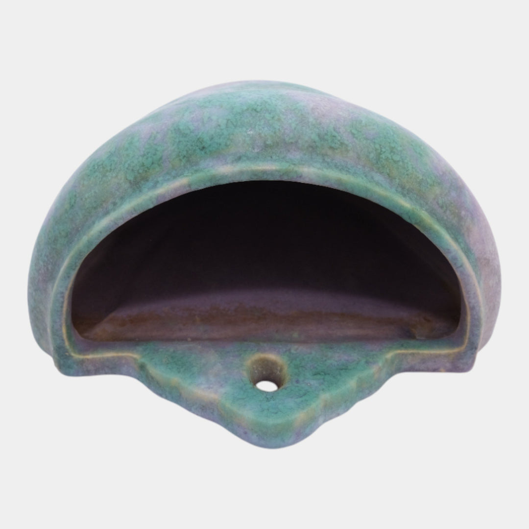 Roseville Imperial II Purple Green 1930 Vintage Pottery Ceramic Wall Pocket 1263