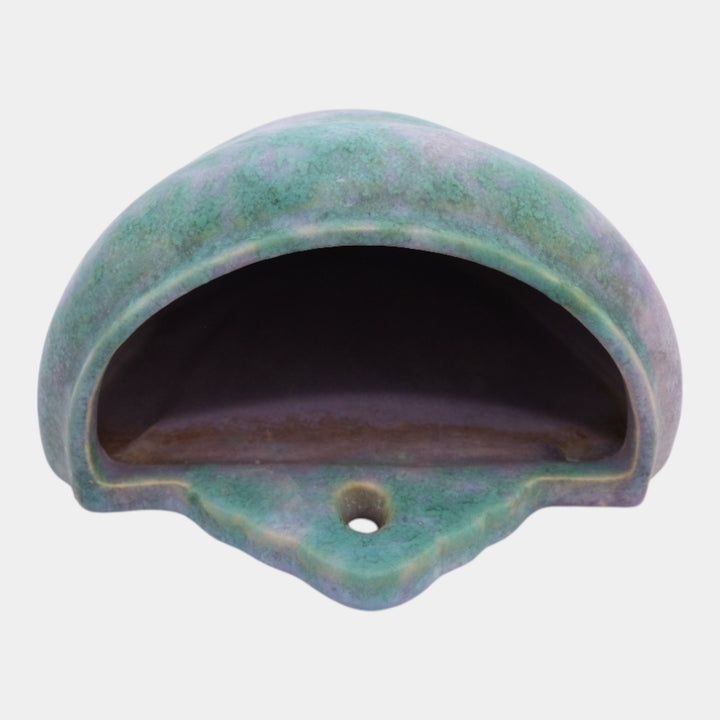 Roseville Imperial II Purple Green 1930 Vintage Pottery Ceramic Wall Pocket 1263