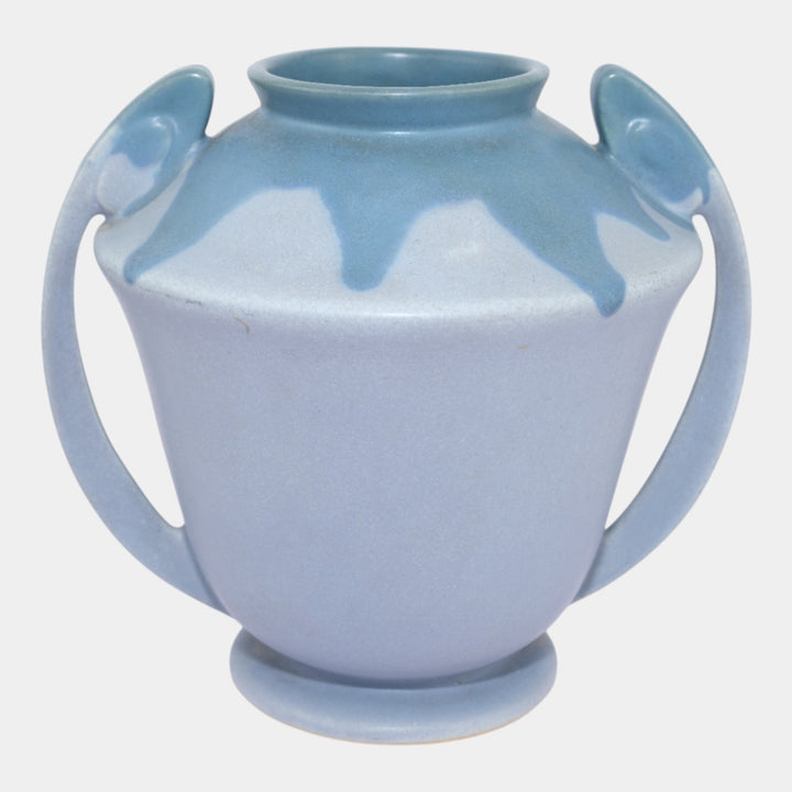Roseville Carnelian I Blue 1924 Vintage Art Pottery Ceramic Vase 334-8 - Just Art Pottery