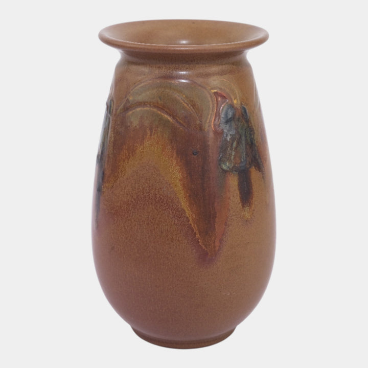 Rookwood 1915 Vintage Arts And Crafts Pottery Brown Ceramic Vase 1909 Todd